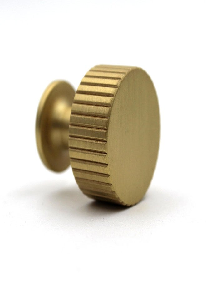ABVIN Premium Knurled Satin Brass Knobs Handles, Furniture Pulls Cabinets Cupboards Drawers knob (1 pcs) - Image 2